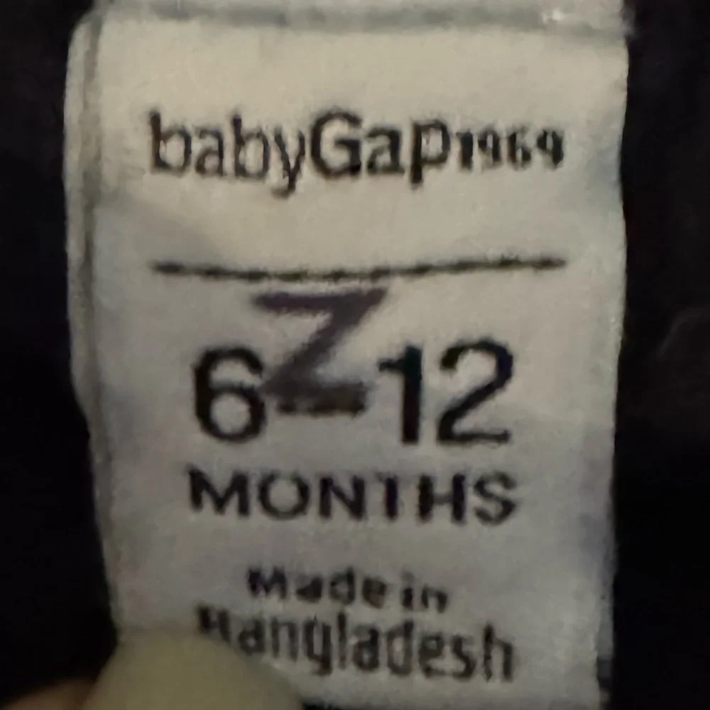 baby Gap Denim Jacket Polka Dot Lined 6-12 Months Dark Wash